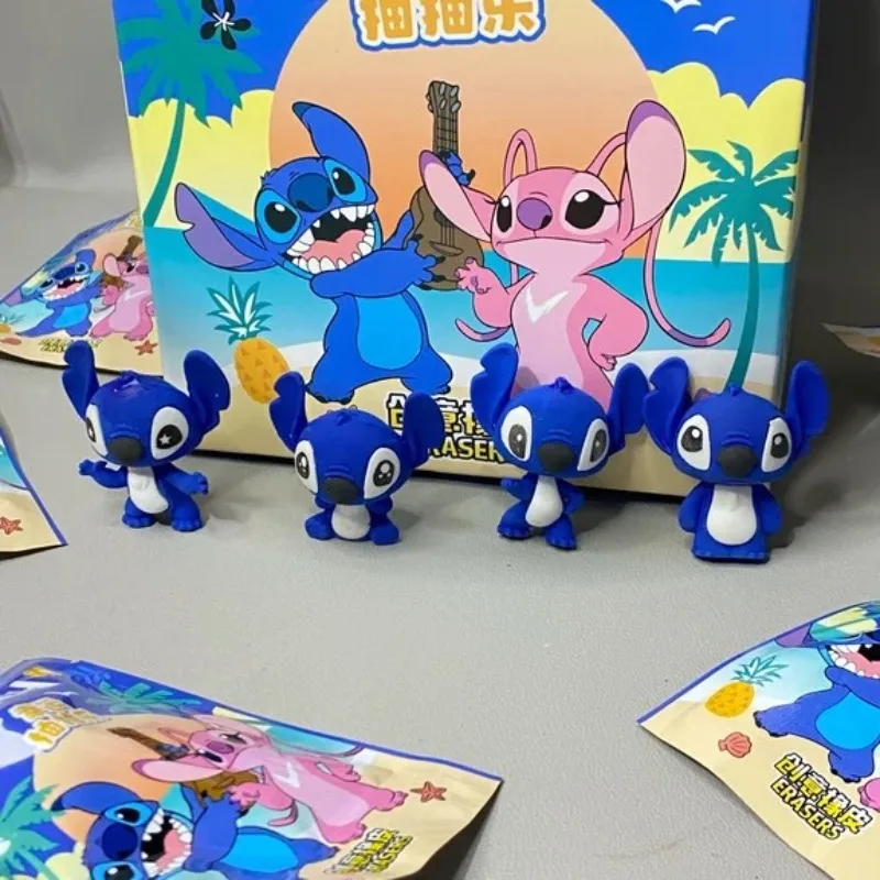 Miniso 32Pcs Lilo & Stitch Eraser Creative Cartoon Removable 3D Cute Exquisite Eraser Student Stationery Children's Gift