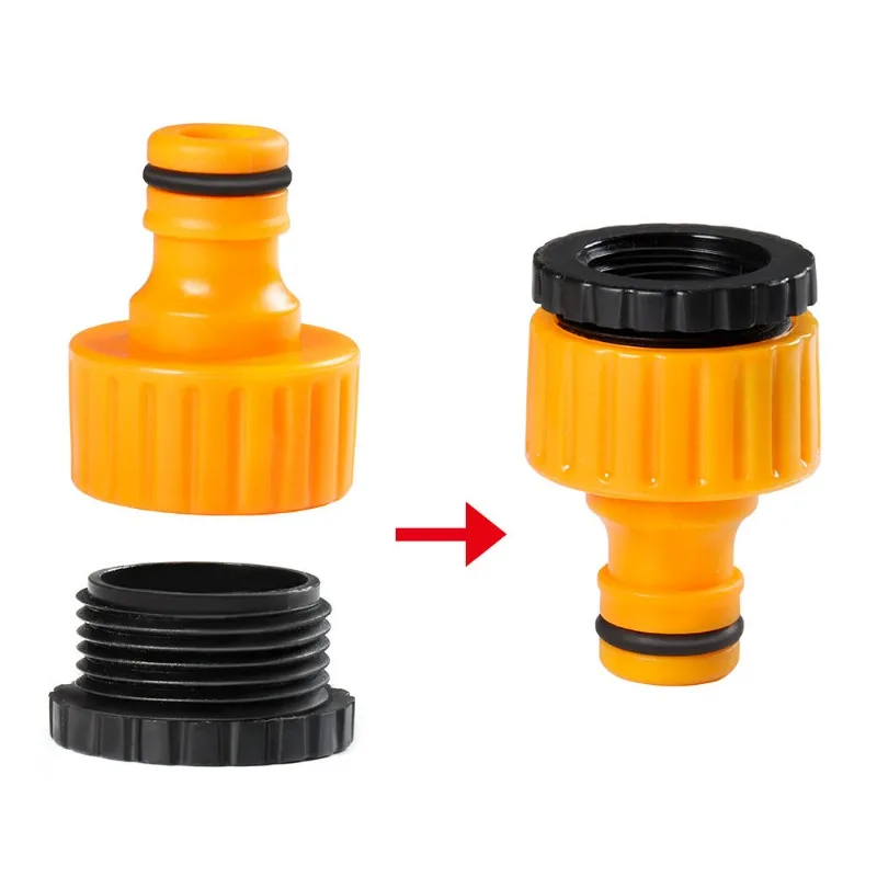 4/6 بوصة حديقة سريعة/الحلمة موصل الخرطوم إصلاح نظام الري المشترك مقرنة بلاستيكية وقف موصلات المياه محول موسع #4