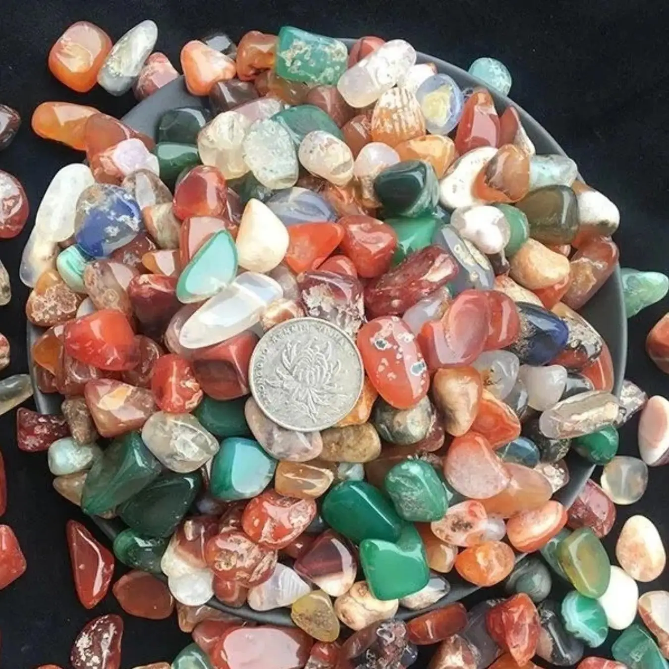 200g Natural Stones: Crystal/Agate/Chalcedony/Fluorite. Aquascape, Hydroponic Top, Home Decor, Festive Ornament Gift