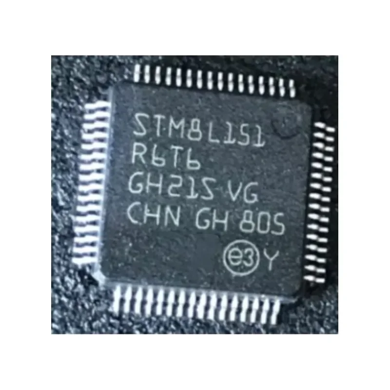 10PCS  STM8L151  STM8L151R6T6   8-bit Microcontroller MCU Chip   LQFP-64 Chips