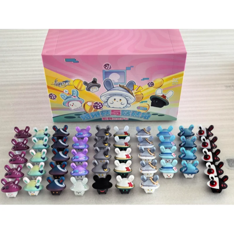 

HeyDolls Mini Collectible Figurine Honkai Star Rail Rabbit Mushroom And Mushroom Rabbit Cute Desktop Decor For Anime Game Fans