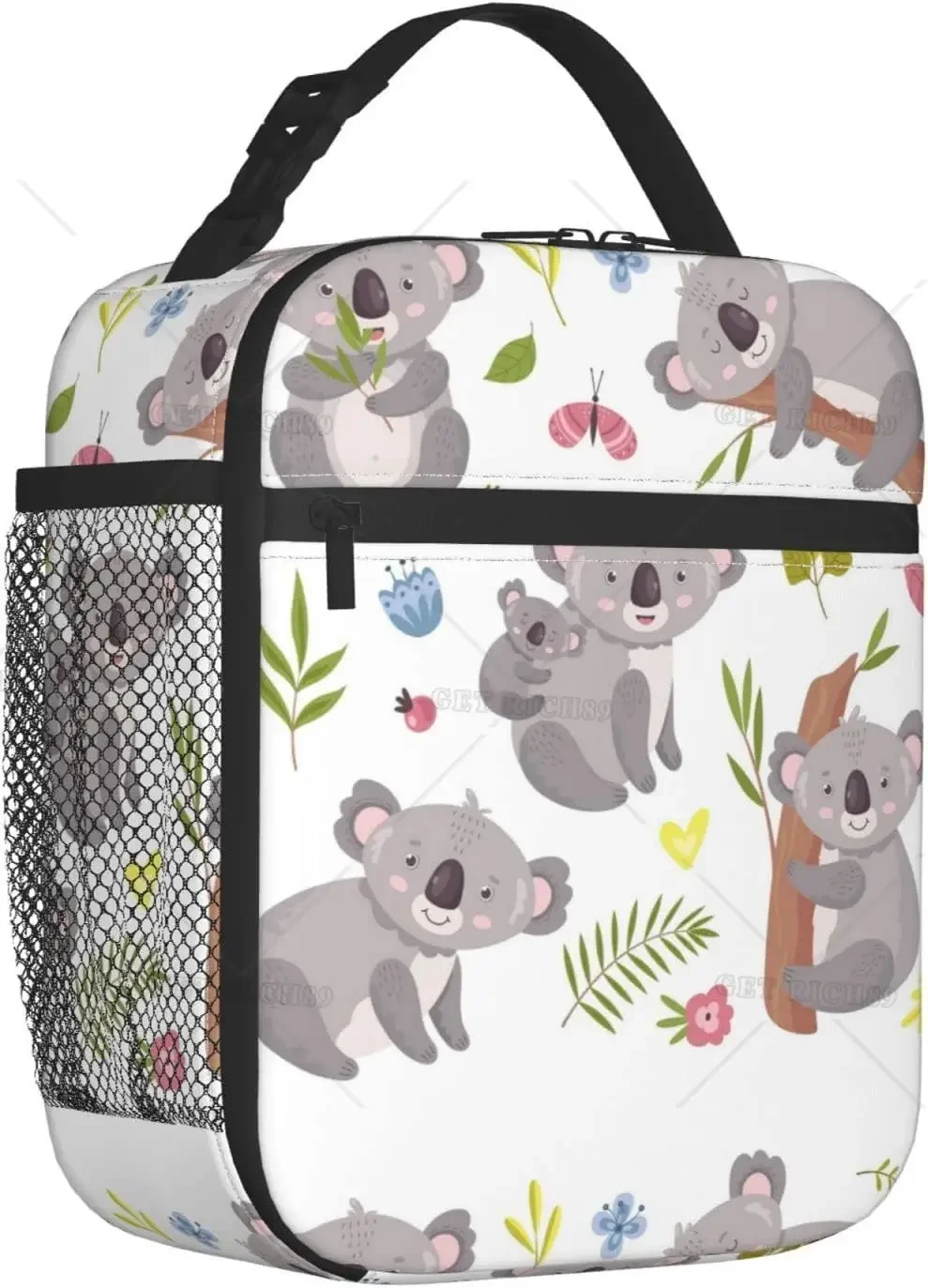 Cute Koala Animal Mom Hugging Insulated Portable Lunch Bag for Women/Men Reusable Lunch Box for Office Work School Picnic