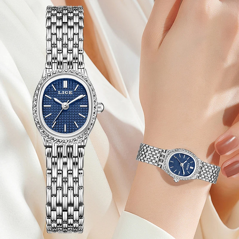 LIGE 2026 Orologio da donna elegante cinturino in acciaio inossidabile impermeabile moda compatto orologio da donna orologio da polso al quarzo da donna reloj