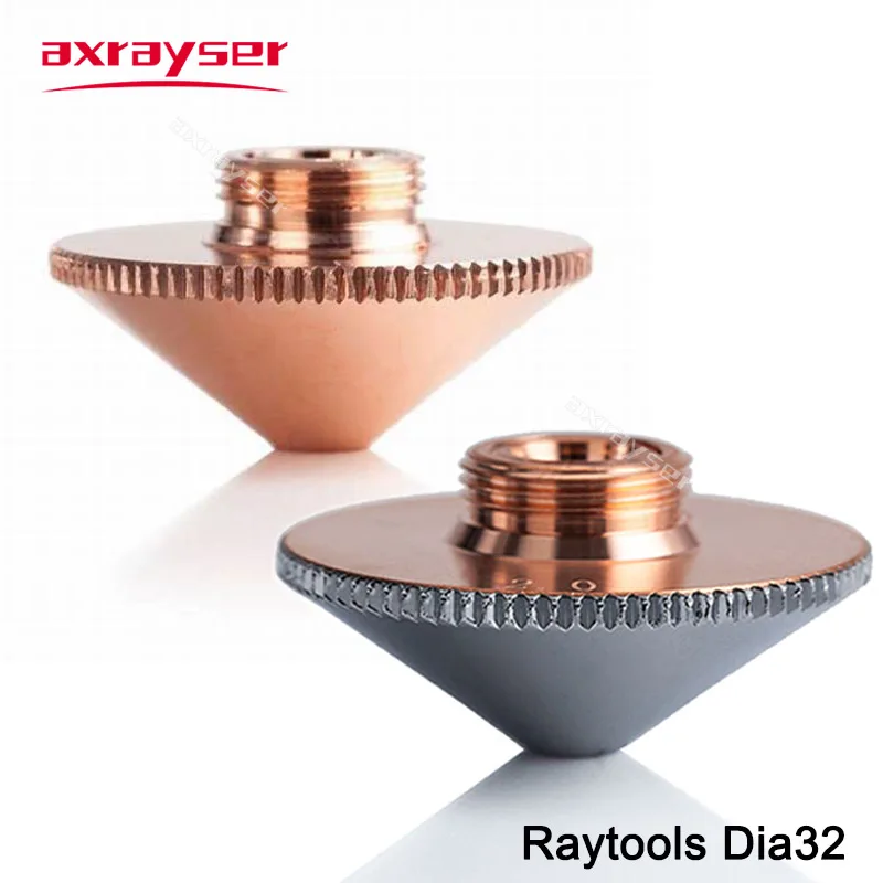 فوهات ليزر Raytools طبقة واحدة مزدوجة Dia.32mm M14 عيار 0.8-4.5mm لآلة القطع بليزر الألياف BT240 BM114 BM110 إلخ.