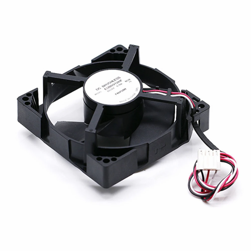 Cooling Fan EUB0912HF DC 12V 0.16A 1.44 W 9232 92x92x32mm 3-Wire 3-PIN Connector The refrigerator has a built-in cooling fan