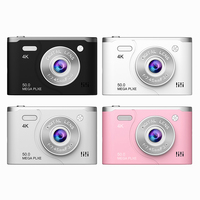 Digital Camera 8x Digital Zoom Retro Style Mini Camera 2.4inch LCD Photography Camera Photo Video Camera for Travel and Students