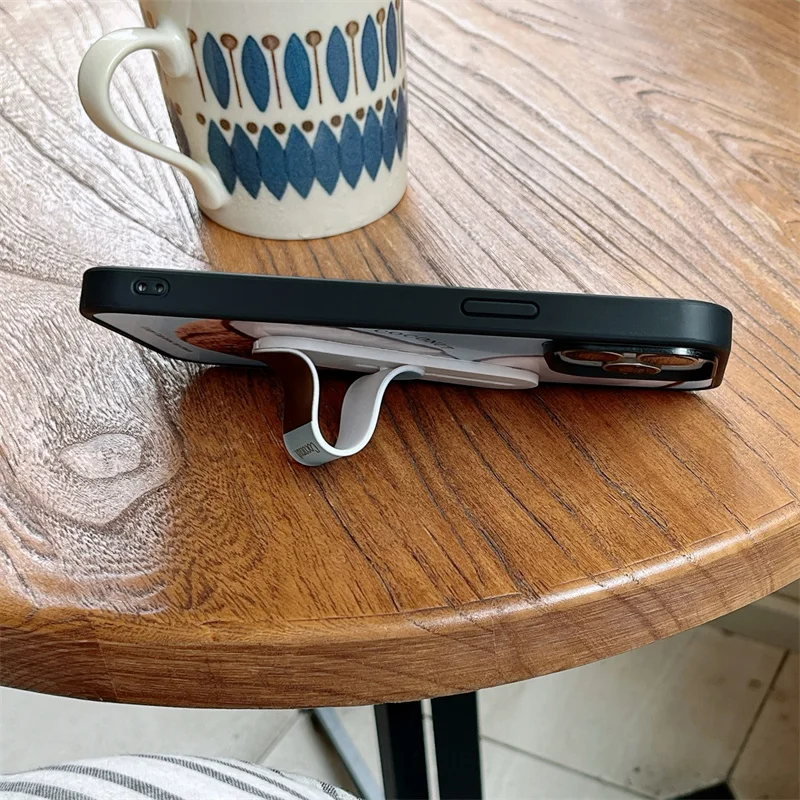 Fashion Cute Coconut Phone Case For iPhone 16 Pro 15 14 13 Pro Max Cover with Woundplast Stand Holder Cases for Apple 16Pro Capa