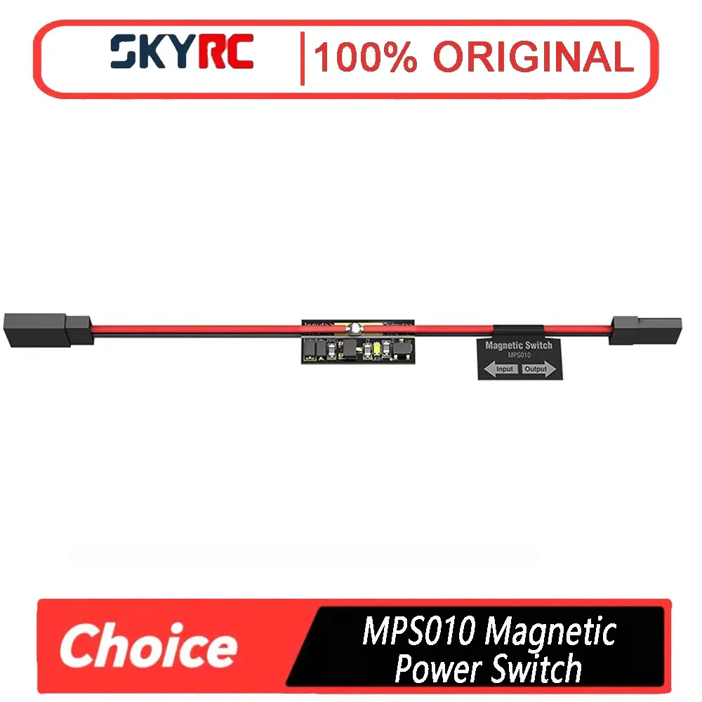 

SkyRC MPS010 RC Magnetic Power Switch - DC 3-13V 7A for Receiver System, RC Cars & Sailplanes