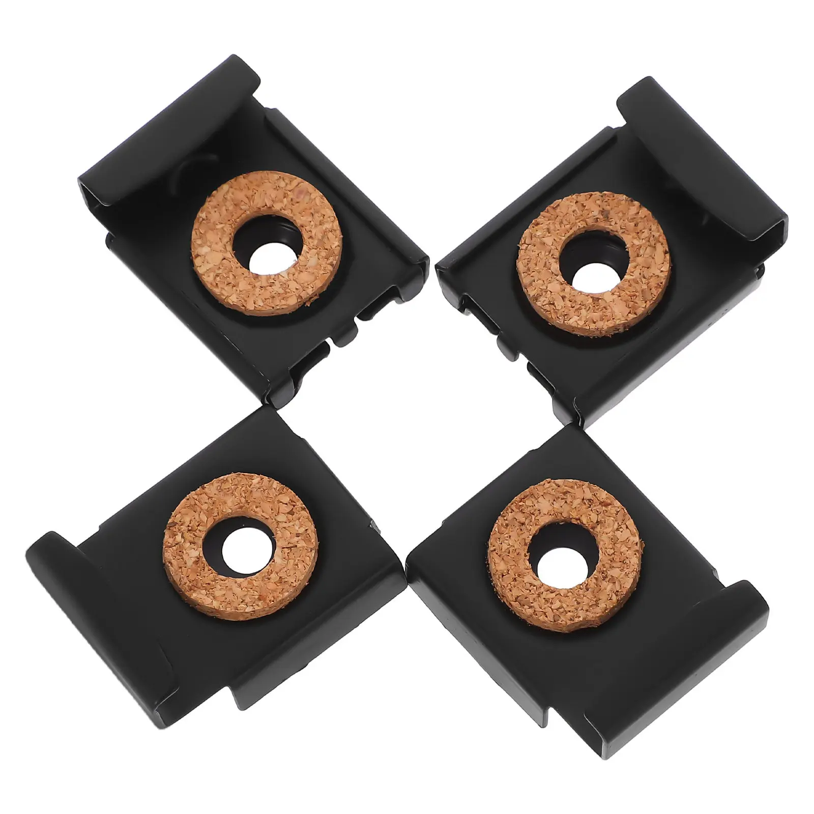 4Pcs Glass Mirror Fixing Clips Heavy Duty Anti-Tip Spring Clamp Frameless Mirror Mount Holder Bathroom Living Room Installation