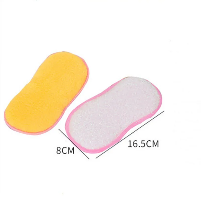 Kitchen Bamboo Fiber Cleaning Cloths Double Sided Antibacterial Dishcloths Washing Dish Towel Scrubbing Sponges Washing Dish