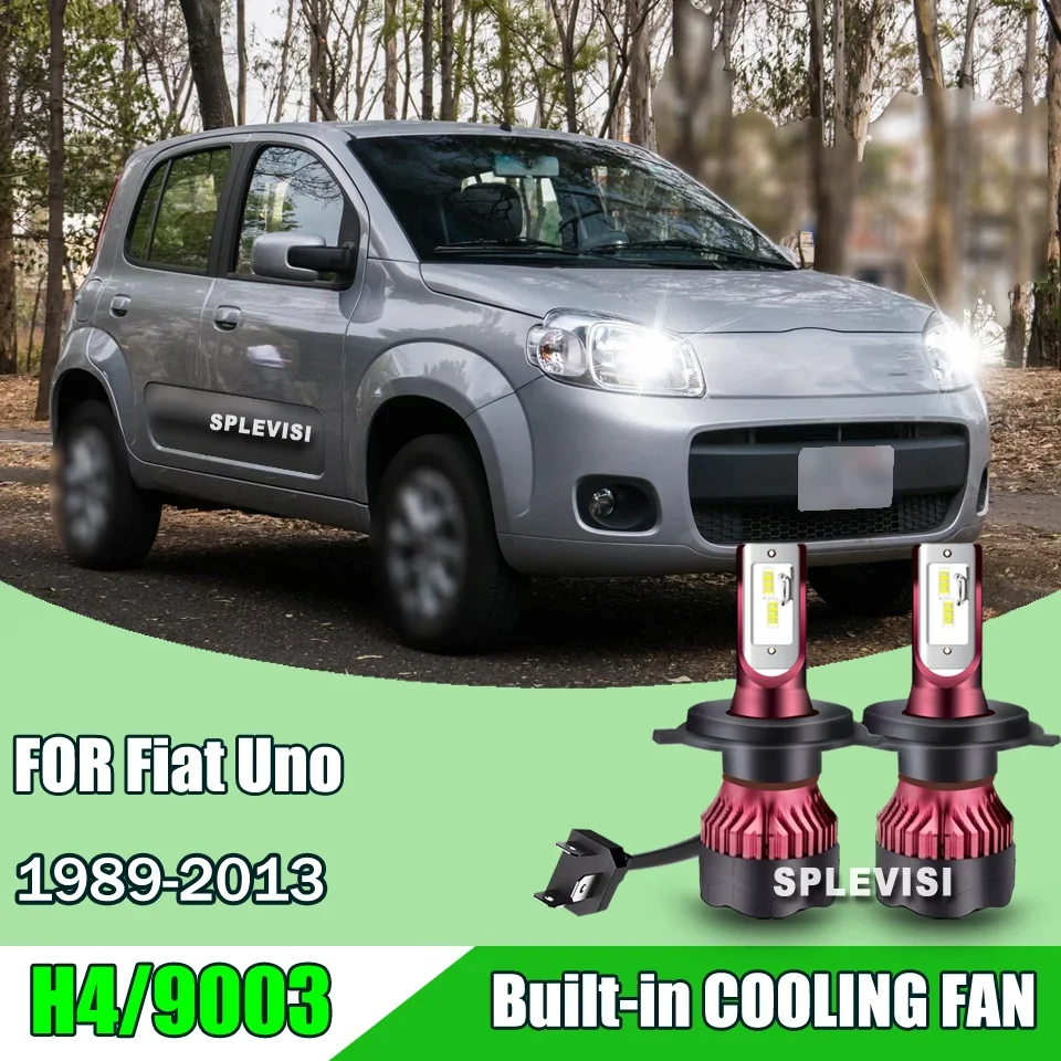 Lâmpada LED H4 para Farol de Carro Fiat Uno 1989-2013