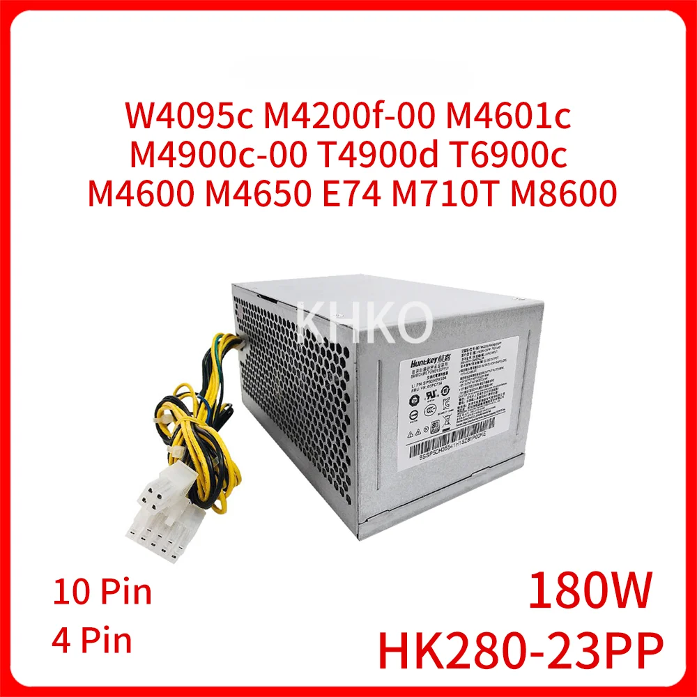 NEW Original 180W HK280-23PP Server Power Supply Adapter for W4095c M4200f-00 M4601c M4900c-00 T4900d T6900c 10PIN 4PIN