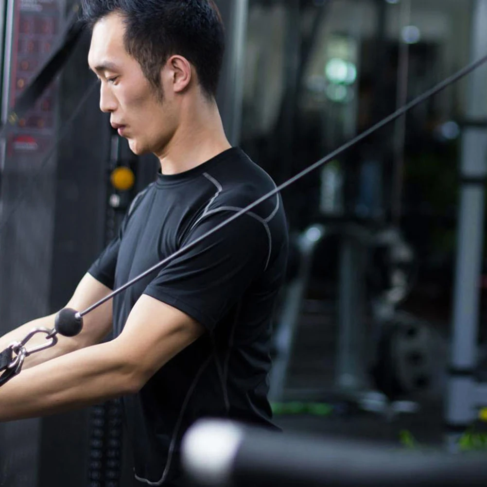 

Wire Rope Pulley Cable Gym Exercise Training DIY Fitness Attachment Sturdy Pulley Wire Replacement System Cable Gym Accessories
