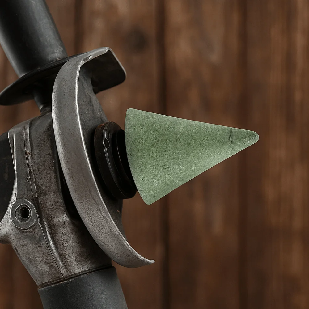 

50/100/200 Grits Cone Shape Polishing Wheel Conical Cone Shape Stone Grinding Head Engraving Countersink