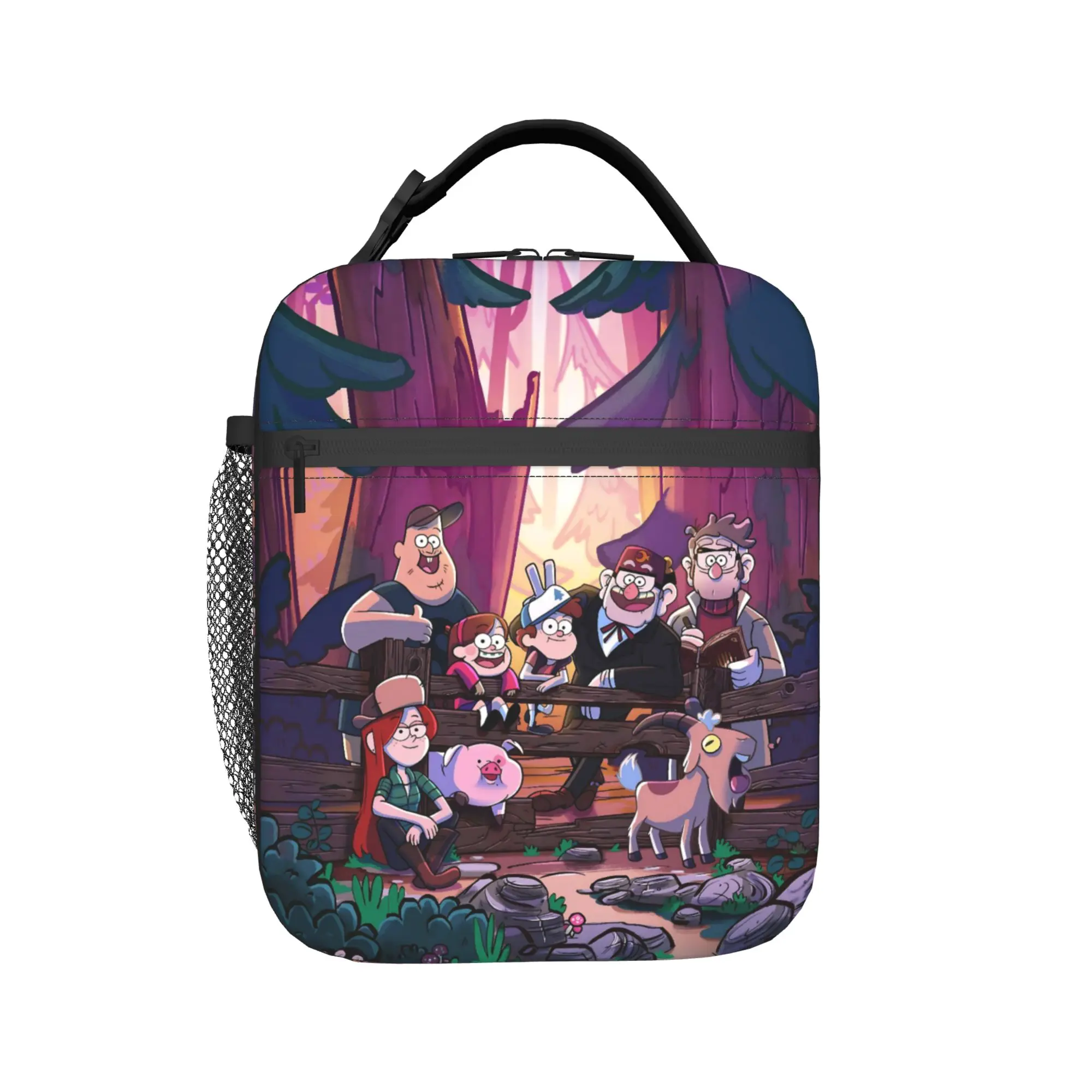 G-Gravity Falls Merch Insulated Lunch Tote Bag For Office  Storage Food Boxes Reusable Thermal Cooler Bento Box