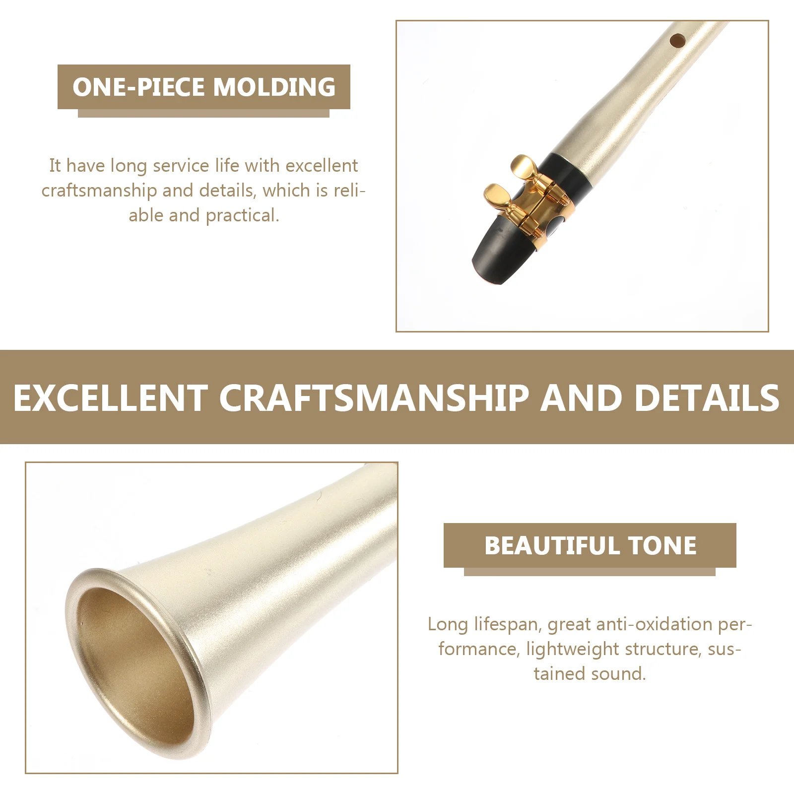 

Clarinet Instrument Beginner Practice Wind Instrument Simple Professional Lightweight Durable Long Lifespan Anti-Oxidation