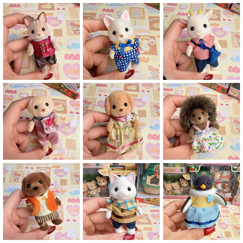 Authentic Japanese Sylvanian Families Brand new home toy plush chaisan flocking mini cute ornament in stock Medium sized doll 1