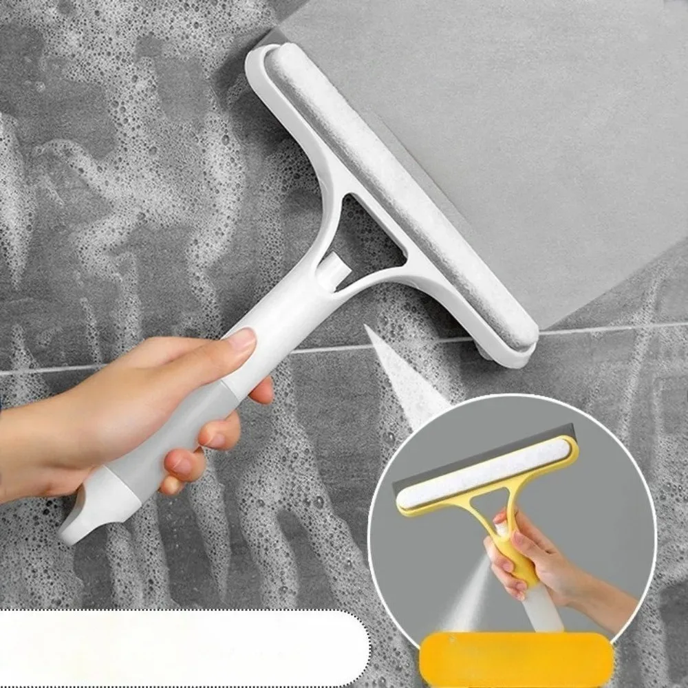 Household Multi-Function Glass Cleaning Mirror with Watering Can 3-in-1 Glass Scraper Window Scraper