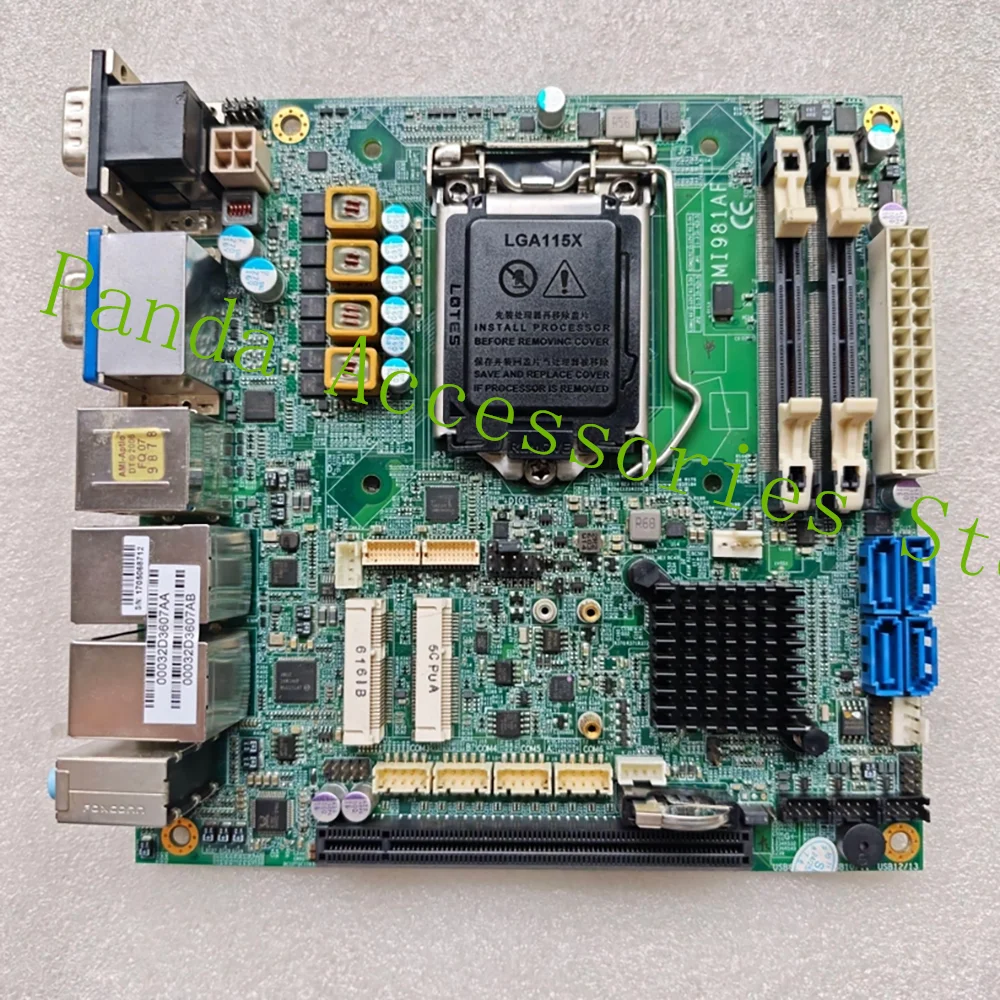 MI981AF Industrial Control Motherboard With Dual Network Ports