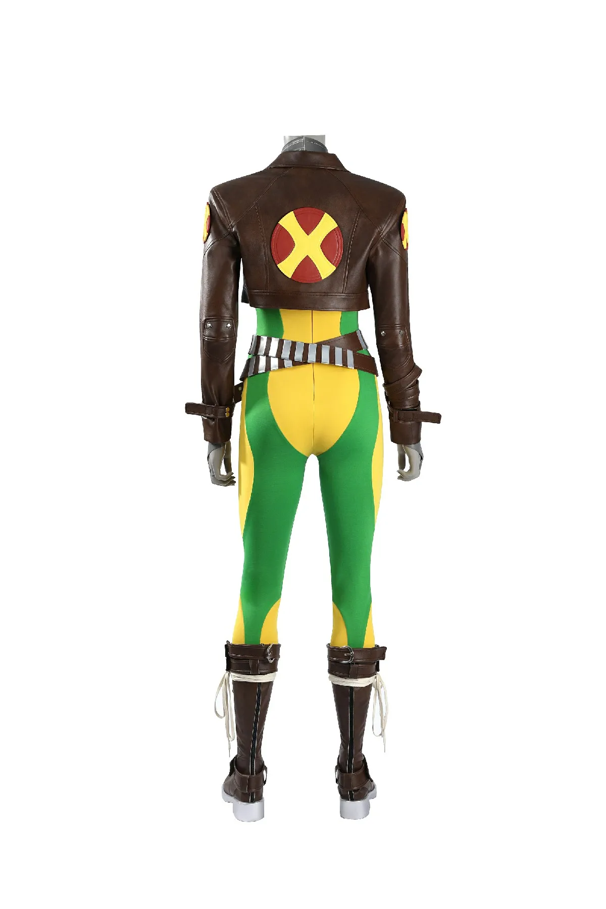 Rogue Cosplay Costume Rivals Halloween Jacket Coat Belt Jumpsuit Suit view 3