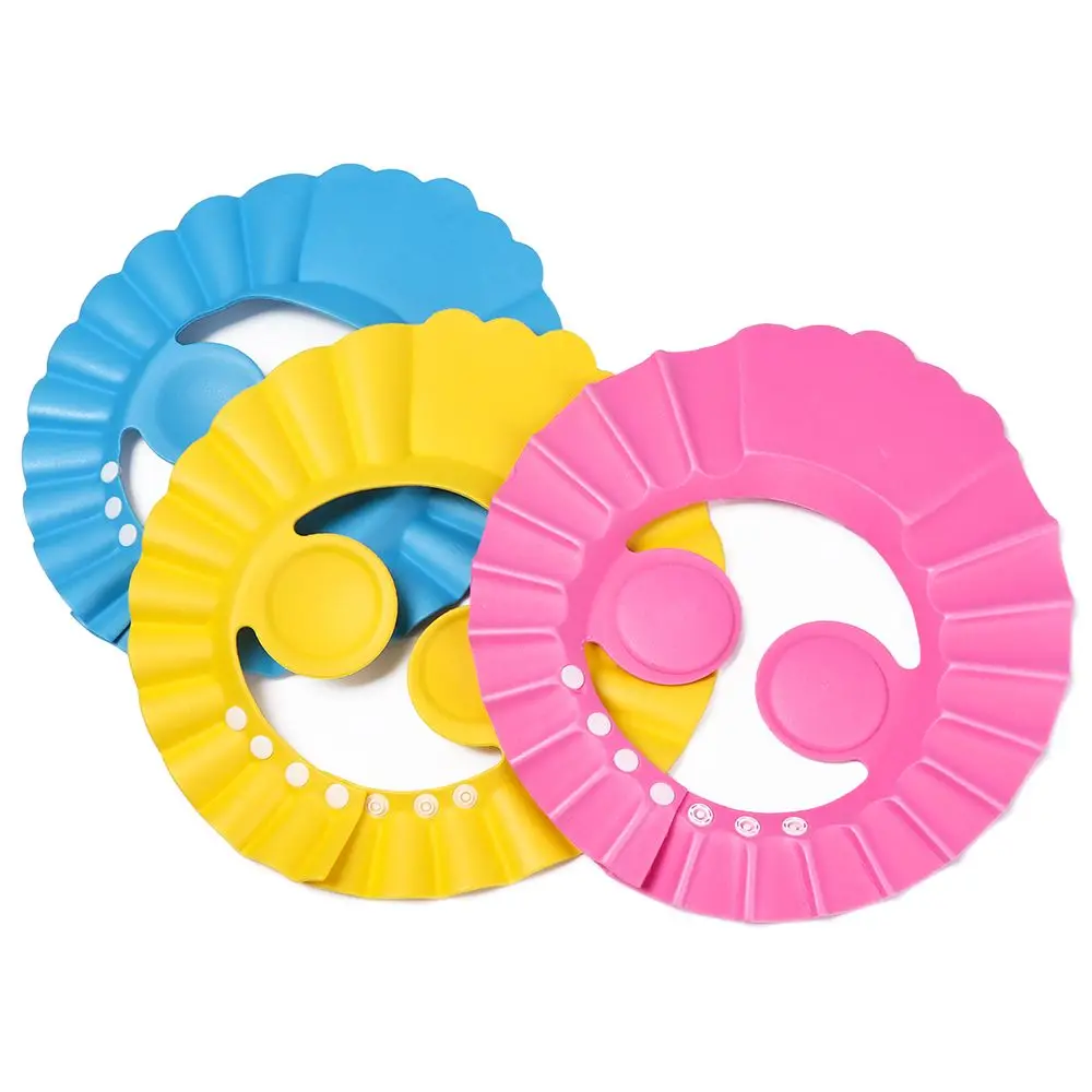 

Fashion Ear Protection Adjustable Eye Protection Waterproof Shower Caps Shampoo Hat Bath Visor Wash Hair Shield
