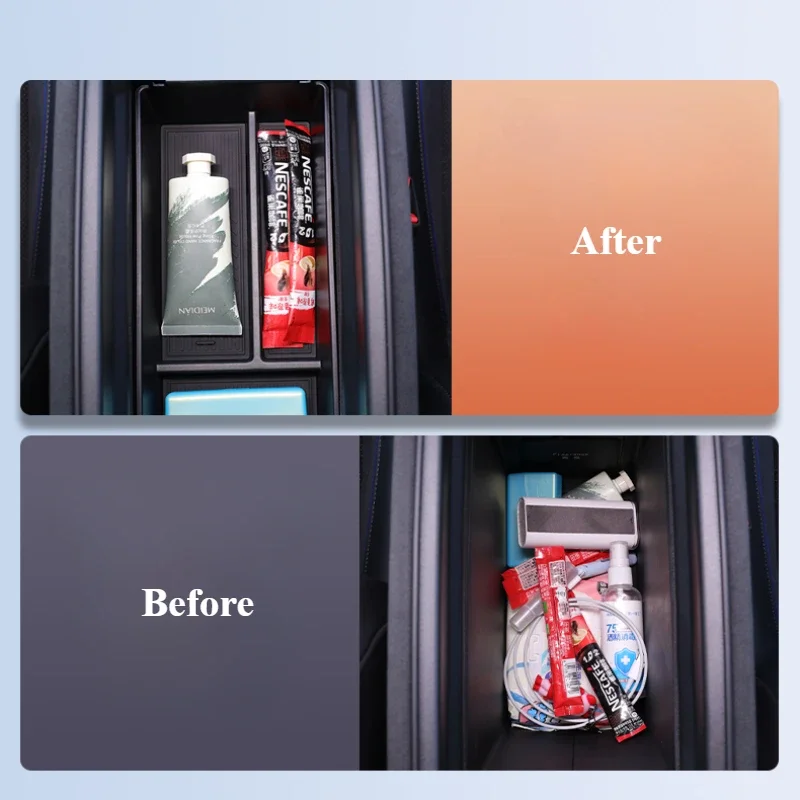 For Volkswagen Tiguan LPRO L 2024 Car Armrest Box Storage Box Central Control Storage Car Decoration Supplies Daquan Accessories