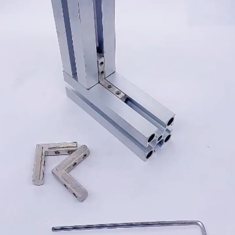 2020 3030 4040 Aluminum Profile Corner Bracket, Universal Angle Connector, Groove Fixing Hardware for Panel & Door Frame view 5