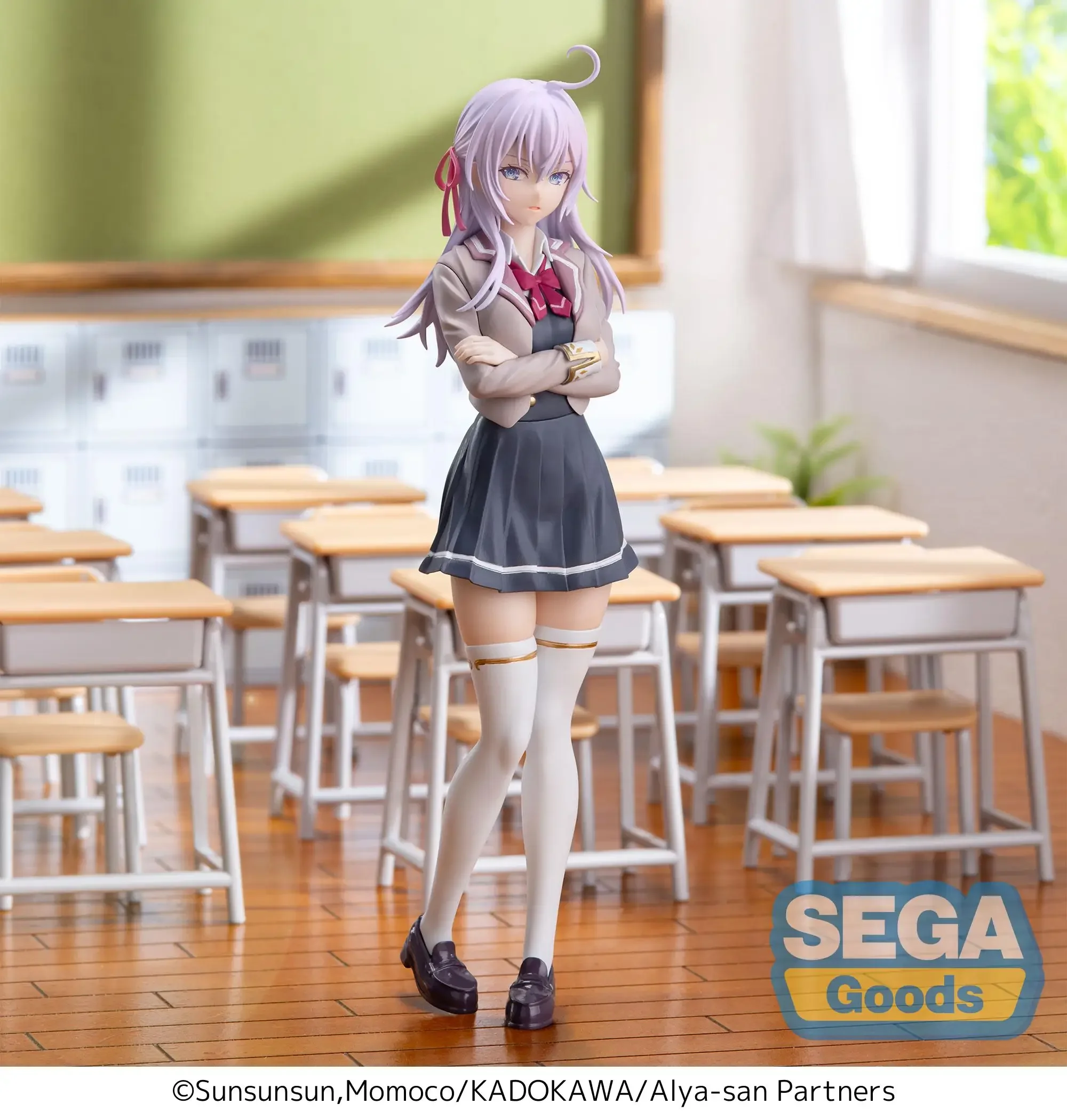 Original SEGA Luminasta Alya Sometimes Hides Her Feelings in Russian Alisa Mikhailova Kujou Anime Figure Action Figure Model Toy