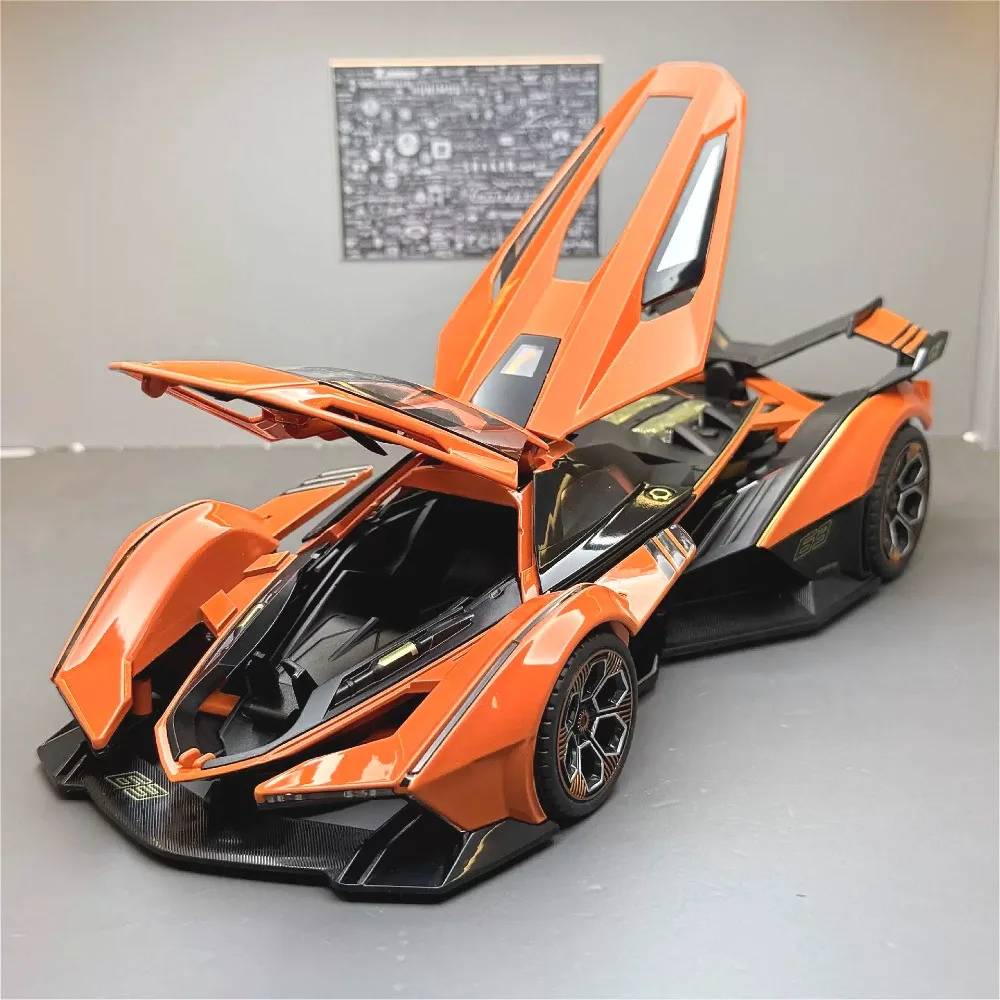 

Large Scale 1:18 V12 LP770 Model Toy Car Doors Opened Metal Diecast Shock Absorption Simulation Vehicle Models Holiday Presents