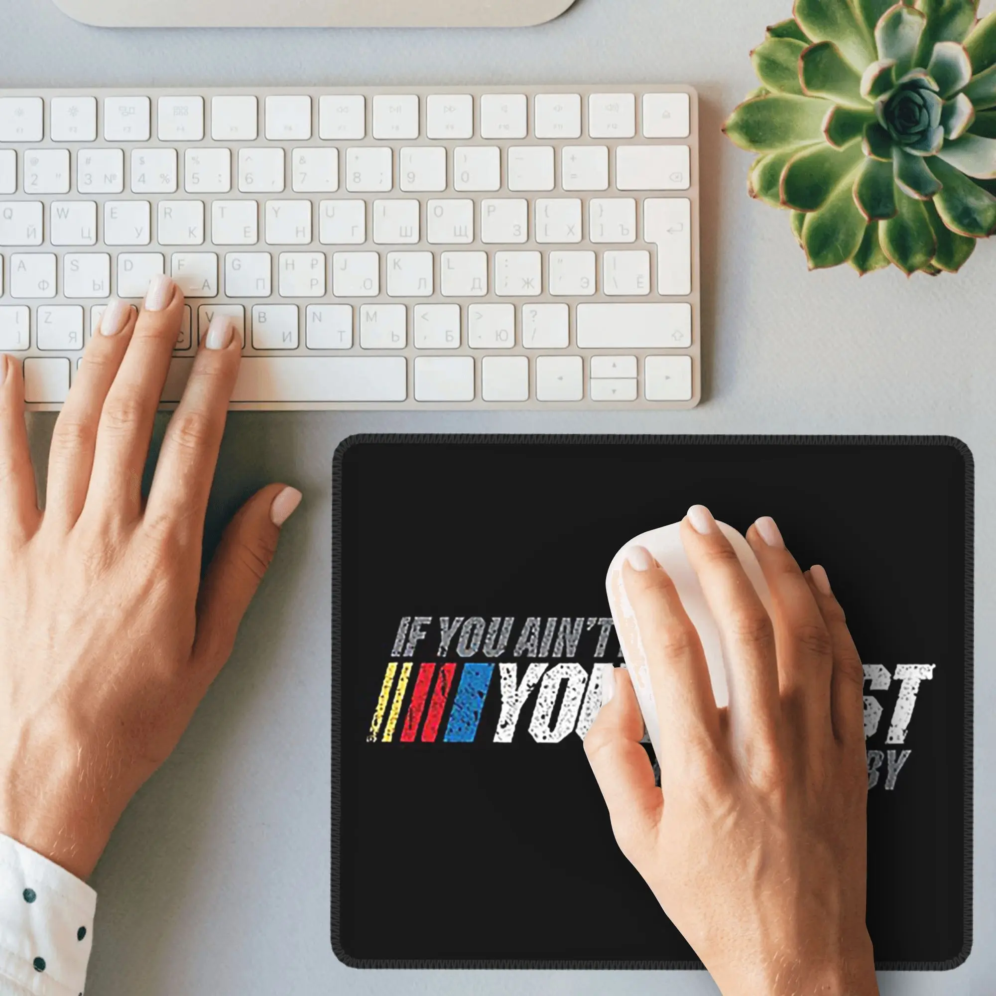 إذا لم تكن أولاً، أنت آخر - لوحة ماوس ريكي بوب، لوحة مفاتيح الكمبيوتر، حصيرة الماوس، ألعاب الكمبيوتر المحمول، حصيرة مكتبية لطاولة المكتب #5