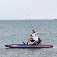Custom Fishing Inflatable Large Paddle Boat Fishing ultra Wide sup Paddle Board Fish Inflatable sup Board