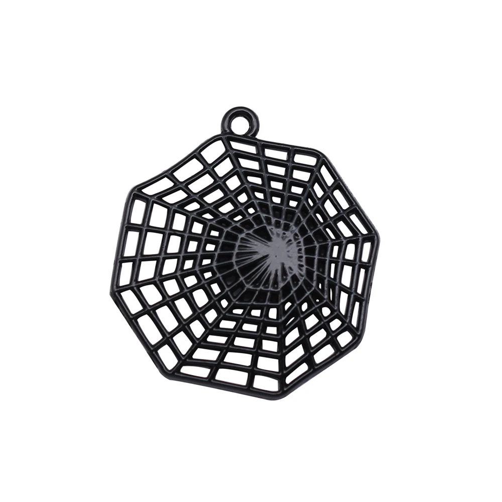 10pcs/lot Spider Cobweb Charms For Jewelry Making Pendant