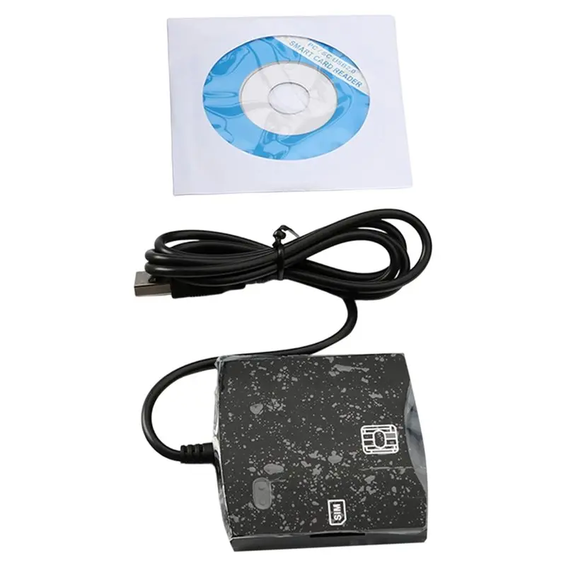N93RNEW 1X USB Smart Card Reader CAC Bank Card ATM Tax Payment SIM ID IC Card Reader