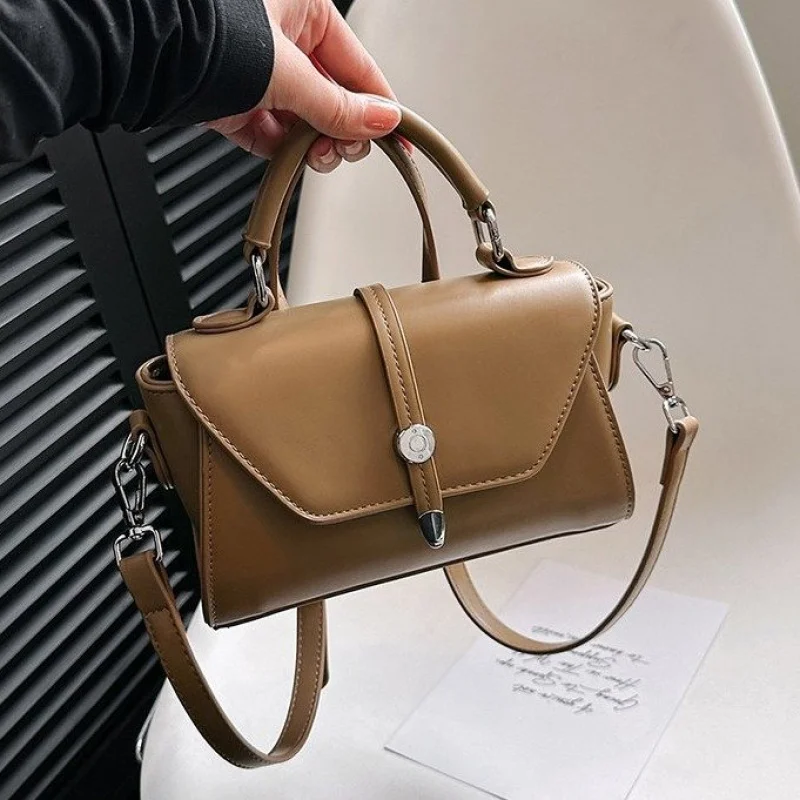 

Стильная кожаная женская сумка через плечо - сумки через плечо, элегантные для женщин, люксовый бренд от известного дизайнера