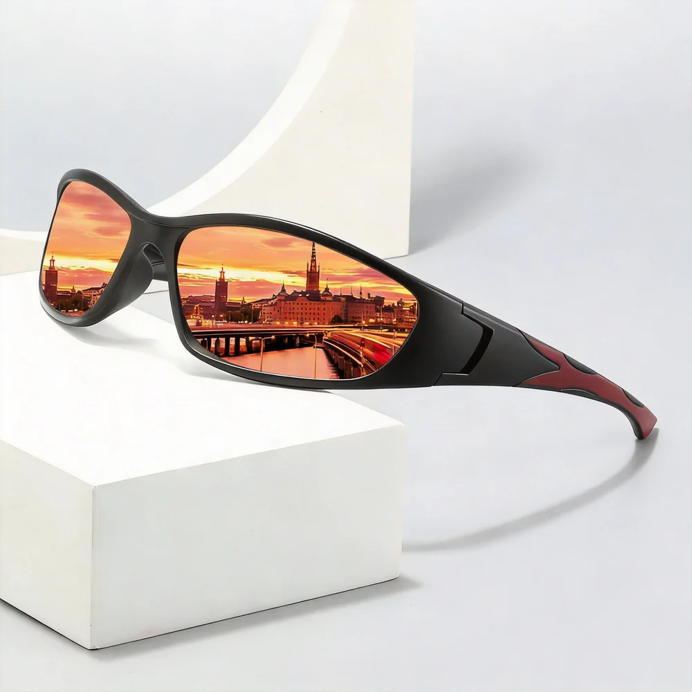 Polarized Sports Sunglasses Men Women Anti-Glare Cycling Glasses Outdoor Fishing Riding Driving Eyewear UV400 Protection Goggles