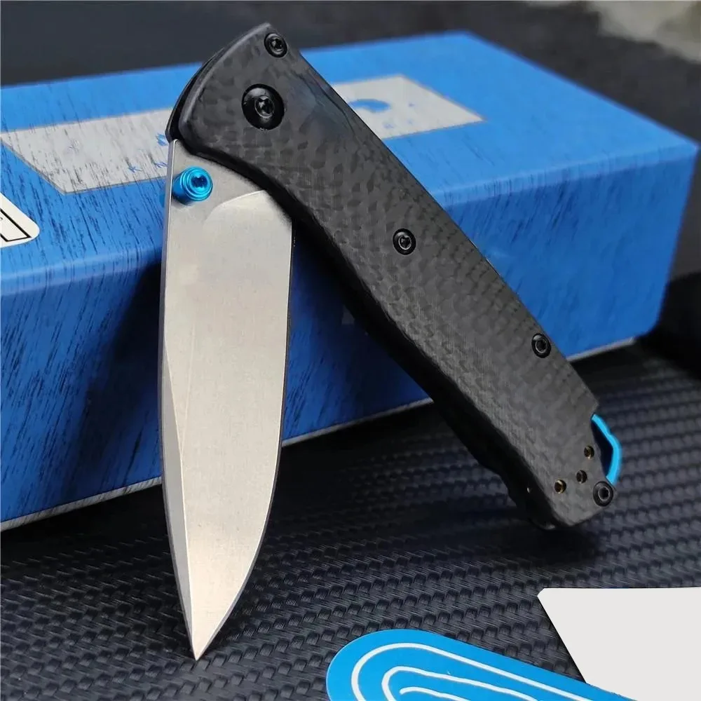 BM 533-3 Mini Bugout AXIS Folding Knife S90V Blade Carbon Fiber Handle Outdoor Camping Pocket Knife Tactical Self Defense Tool