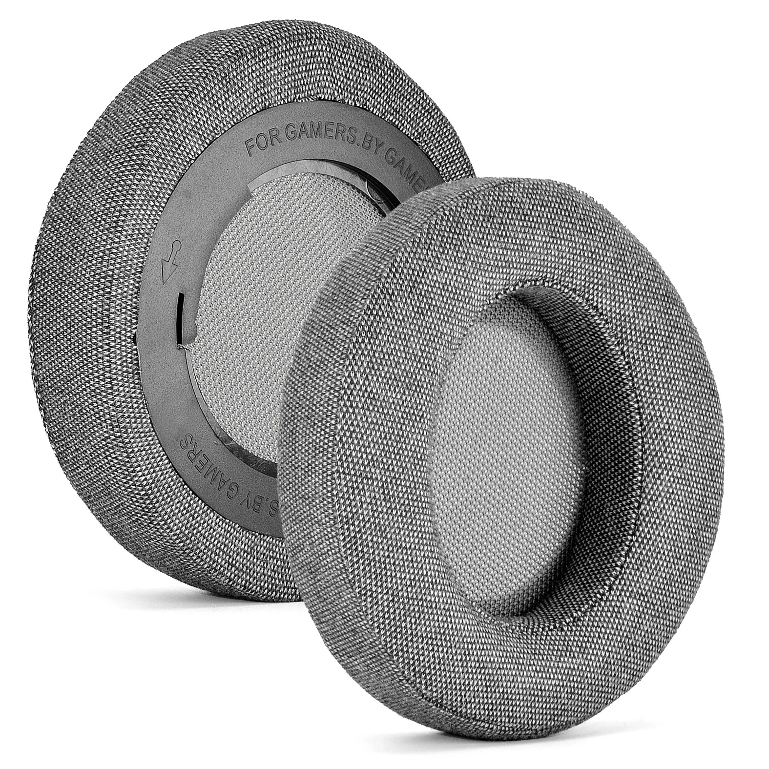 

Grey Replacement Fabric Ear Pads Cushions Oval Earpad For Razer Kraken Pro V2, Kraken 7.1 V2 Headphone