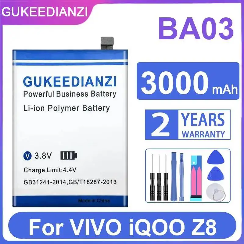

For Vivo Iqoo Z8 BA03 Reliable Power Mobile Phone Battery 3000Mah