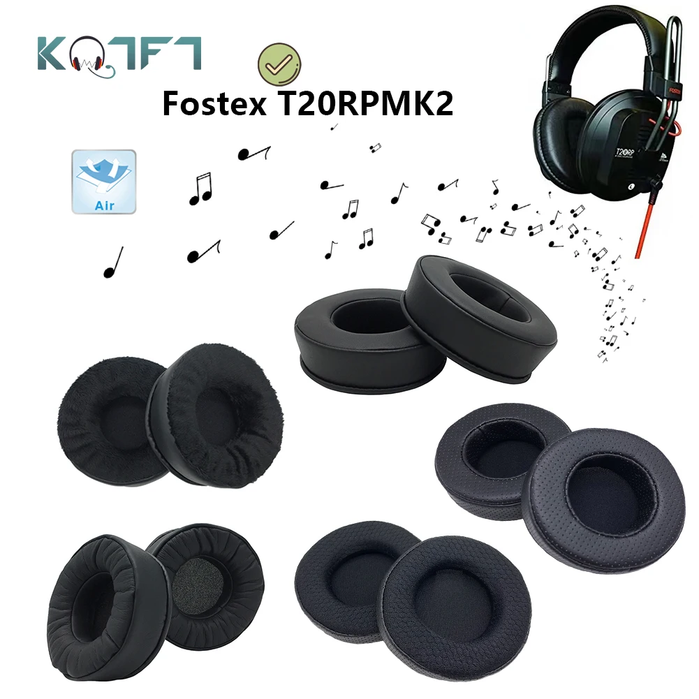 

KQTFT Protein skin Velvet Replacement EarPads for Fostex T20RPMK2 Headphones Parts Earmuff Cover Cushion Cups