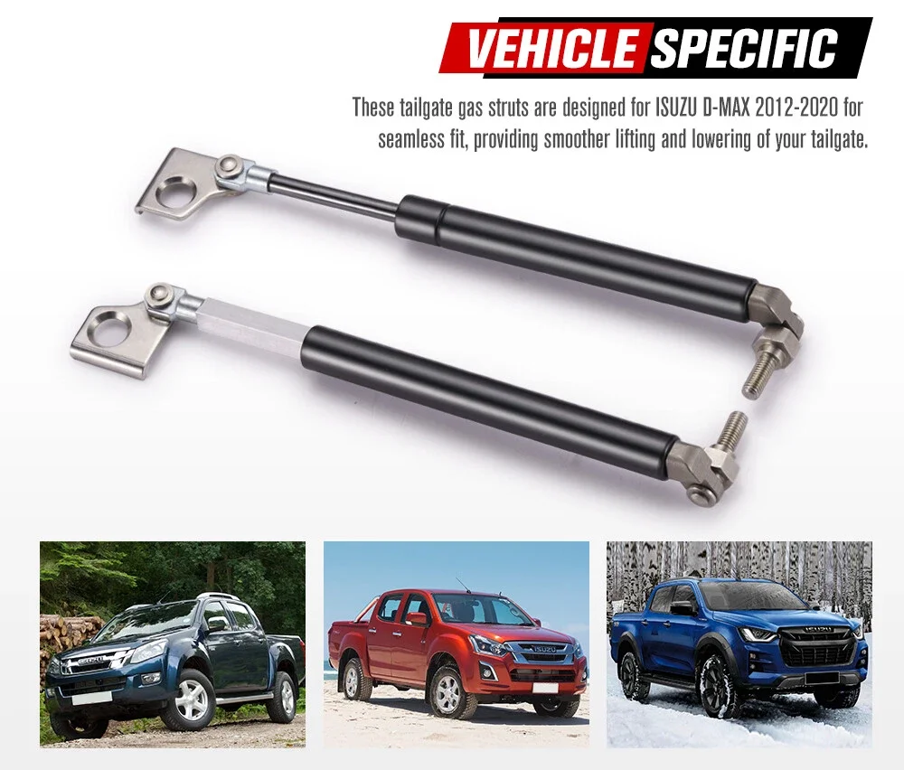 Pickup Truck Tailgate Assist Lift Support Damper For ISUZU DMAX 2012-2020 Rear Door Slow Down Shock Struts Parts