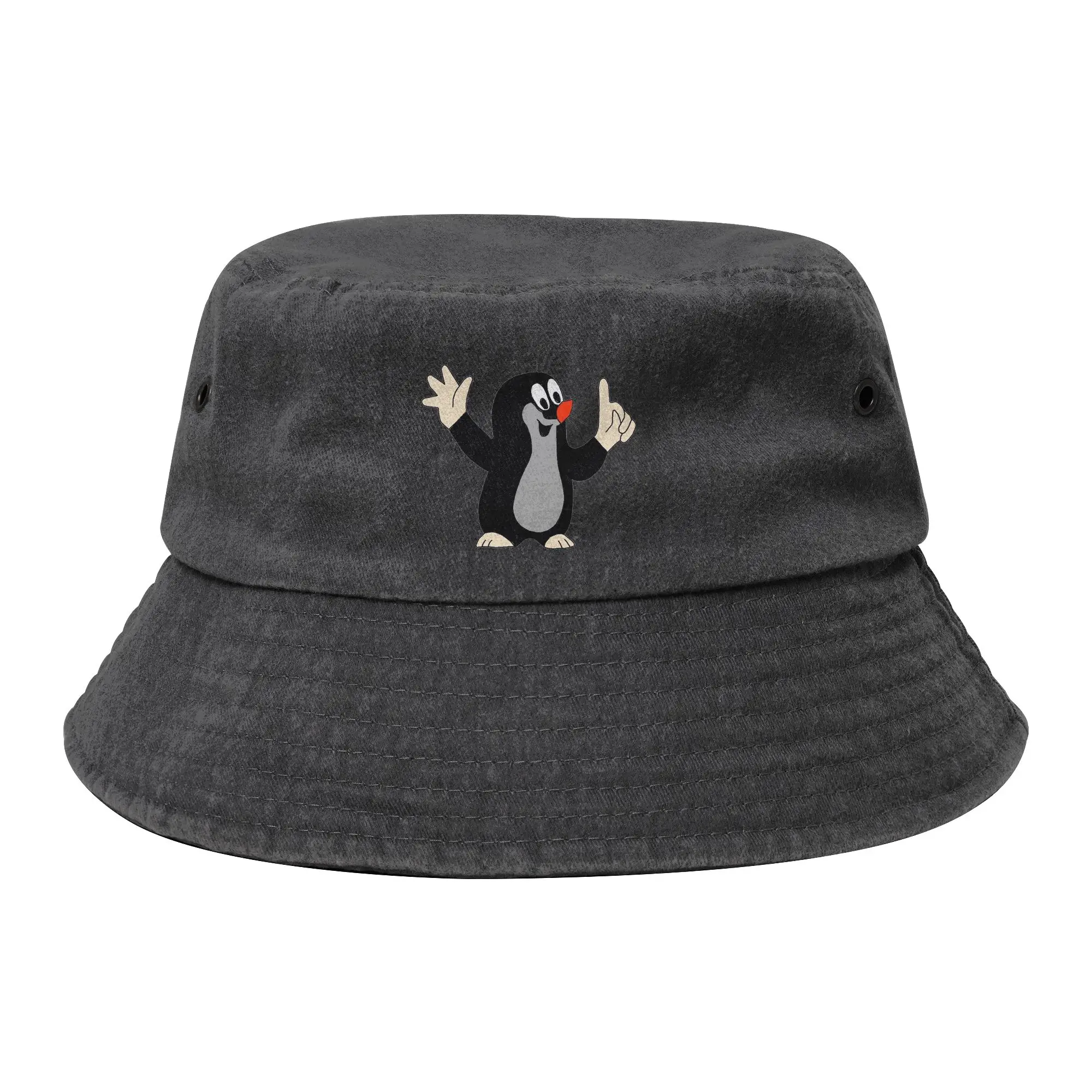 Chapéu de Balde Unissex Leve e Moderno com Desenho Animado Fofo do Mole Krtek Little Maulwurf para Pesca e Atividades ao Ar Livre