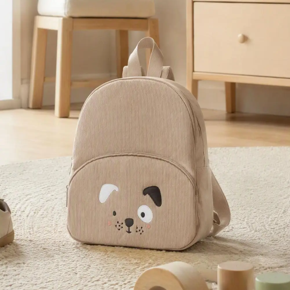 Cute Bear Backpack for Kids Warm Texture Preschool Backpack Kids Bear Backpack for Toddlers Corduroy 3d Preschool for Boys