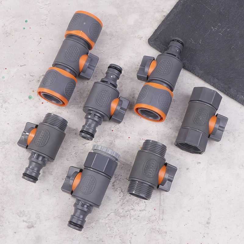 

2 шт. 1/2 "3/4" адаптер для садового шланга, быстрый разъем, стопорная заглушка, соединительное соединение, трубка для орошения воды, ремонтный удлинитель, фитинги для труб
