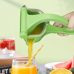 Manual Multi-função Juicer Fruit Lemon Pequeno Handheld Portable Juice Squeezer PP Conveniente Filtro Dica Punho Ergonômico