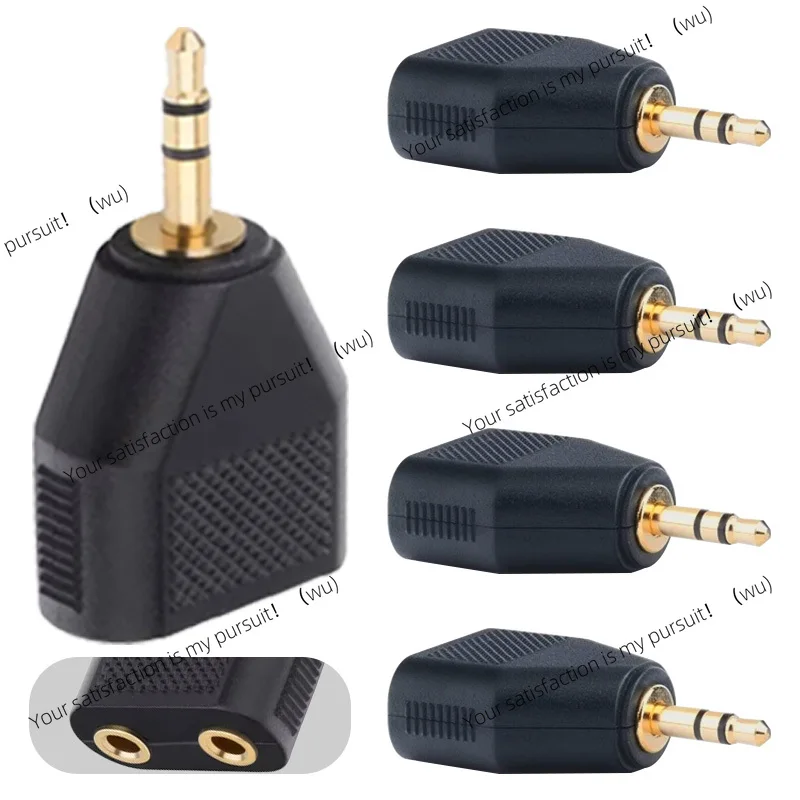 2/4/8Pcs 3.5mm Stereo Female Jack Male Plug Socket Y-shape Male to Dual Female Convertor Adapter Audio Y Splitter 3Way Connector