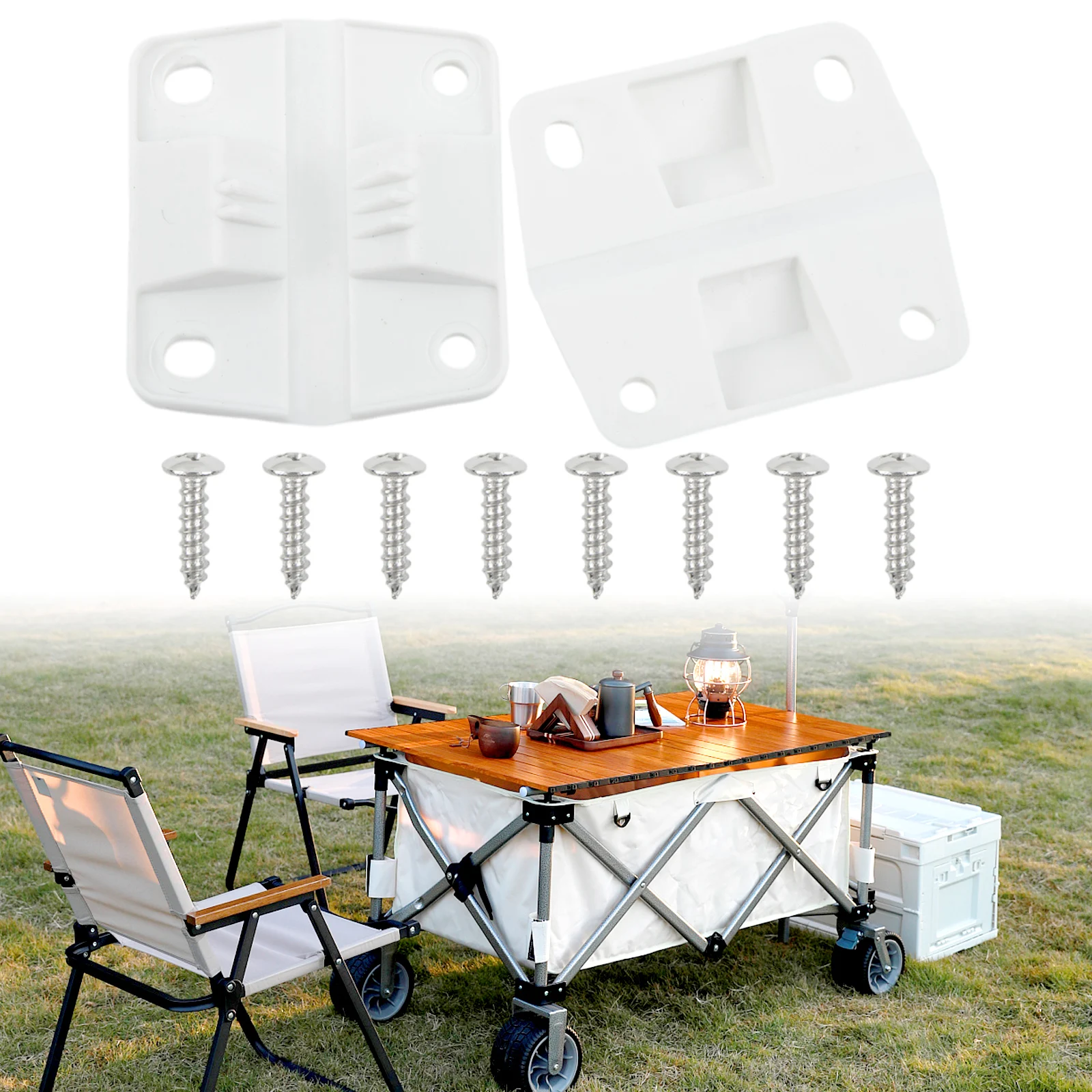 For Cooler Models 5254D 5255D Hinge Screws Hinge 3.2cm Hole Distance 4x16mm Screw Plastic Material White Color