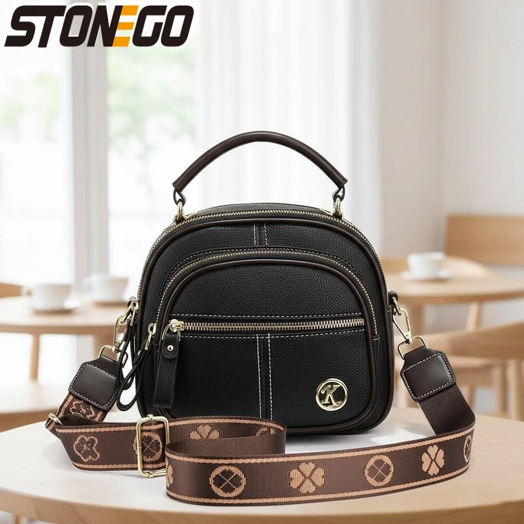 

Женская модная сумка через плечо из искусственной кожи, компактная сумка на плечо с несколькими отделениями, повседневная стильная сумочка-кошелек