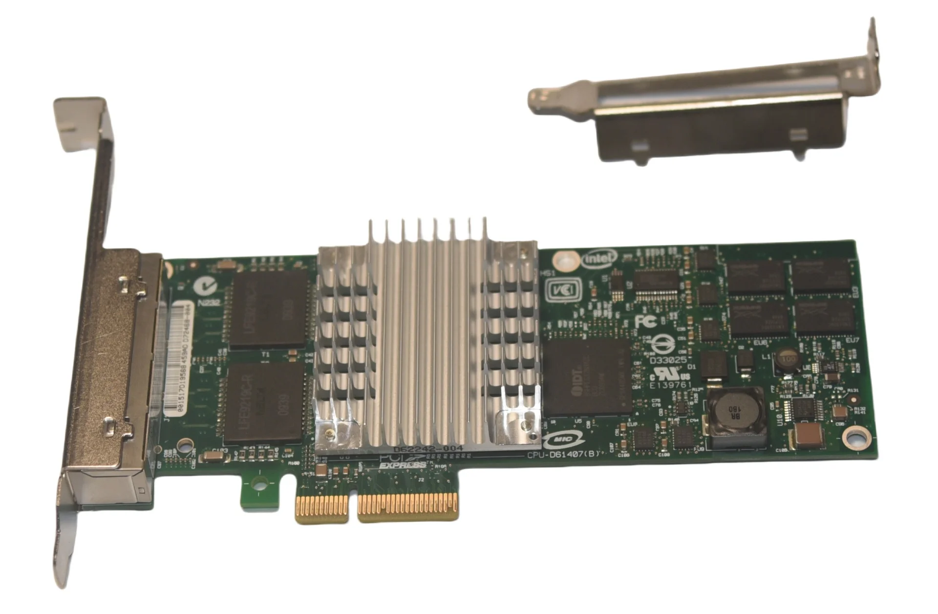 

HP NC364T /INTEL EXPI9404PTG2L20 / IBM 39Y6138 PCI-E QUAD PORT GIGABIT 436431 -001 СЕТНАЯ КАРТА NIC