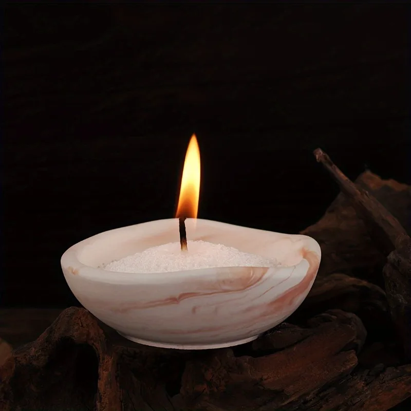 DIY Irregular Shape Mini Candle Bowl Ornament Silicone Mold Gypsum Storage Cup Decorative Resin Mold Home Handicrafts Materials - view 5