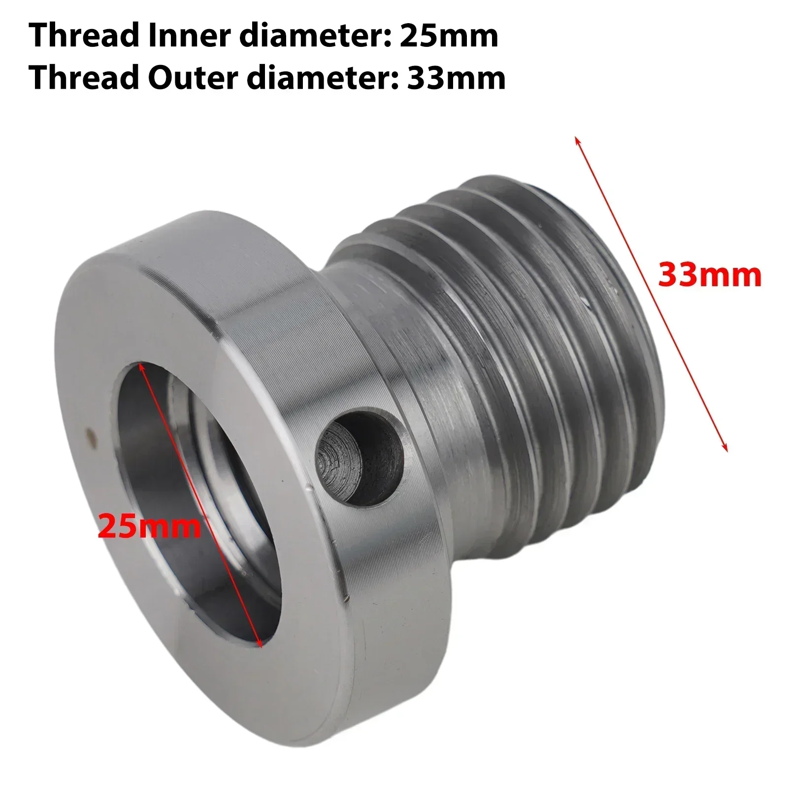 Wood Lathe Chuck Adapter Screw Thread Spindle Adapter For Wood Turning Lathe 25 To 18mm  33 To 18mm 33 To 25mm Woodworking Tool